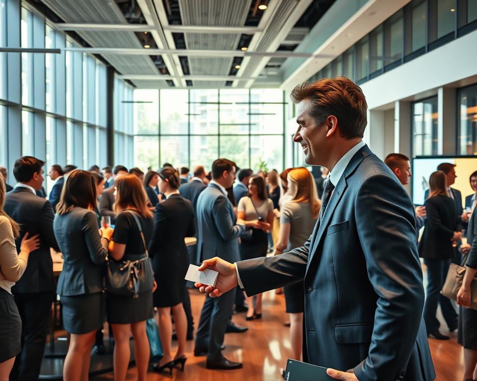 A bustling business lounge filled with professionals engaged in lively conversations, handshakes, and networking. In the foreground, a well-dressed individual, MrX, extends a hand to another person, forming the central focus. The middle ground features groups of people mingling, exchanging business cards, and discussing potential collaborations. The background showcases a sleek, modern setting with floor-to-ceiling windows, allowing natural light to flood the space and create a warm, inviting atmosphere. The scene conveys a sense of opportunity, connection, and the importance of building valuable relationships in the pursuit of success. A bustling business lounge filled with professionals engaged in lively conversations, handshakes, and networking. In the foreground, a well-dressed individual, MrX, extends a hand to another person, forming the central focus. The middle ground features groups of people mingling, exchanging business cards, and discussing potential collaborations. The background showcases a sleek, modern setting with floor-to-ceiling windows, allowing natural light to flood the space and create a warm, inviting atmosphere. The scene conveys a sense of opportunity, connection, and the importance of building valuable relationships in the pursuit of success.