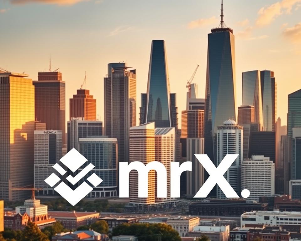 A panoramic view of a modern city skyline, with towering glass-and-steel high-rise buildings representing the headquarters of leading asset management firms. In the foreground, the sleek logo of "MrX" Asset Management stands out prominently, its bold typeface and vibrant color scheme commanding attention. The middle ground features a diverse array of other top-tier investment management companies, their architectural designs and branding elements clearly visible. The background is bathed in warm, golden-hour lighting, creating a sense of prestige and authority. The overall composition conveys the power, influence, and global reach of the industry's most prominent players. A panoramic view of a modern city skyline, with towering glass-and-steel high-rise buildings representing the headquarters of leading asset management firms. In the foreground, the sleek logo of "MrX" Asset Management stands out prominently, its bold typeface and vibrant color scheme commanding attention. The middle ground features a diverse array of other top-tier investment management companies, their architectural designs and branding elements clearly visible. The background is bathed in warm, golden-hour lighting, creating a sense of prestige and authority. The overall composition conveys the power, influence, and global reach of the industry's most prominent players.